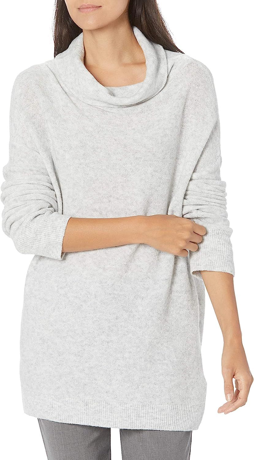 Lark & Ro Women's Boucle Turtleneck Oversized Sweater | Amazon (US)