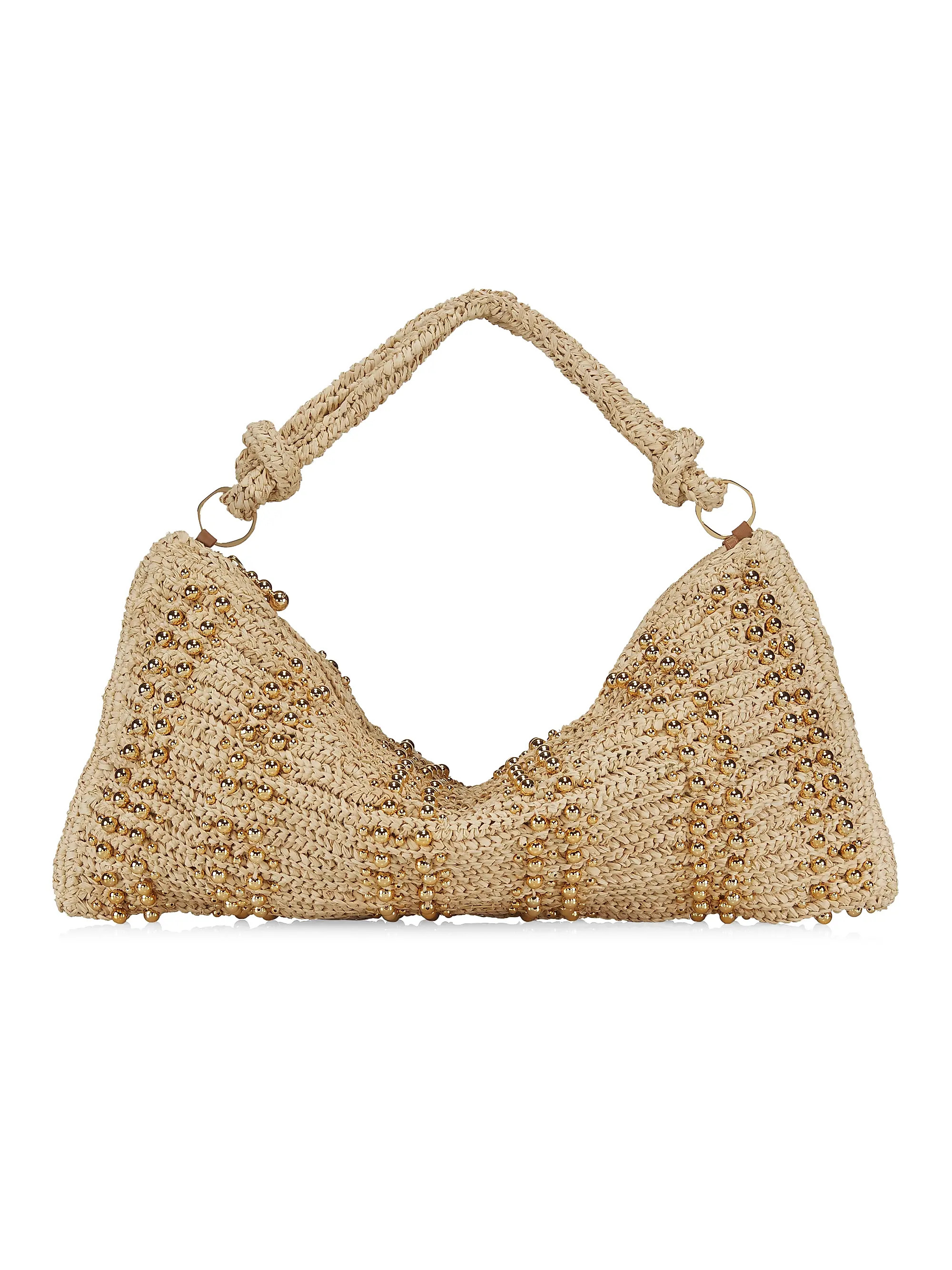Hera Raffia Shoulder Bag | Saks Fifth Avenue