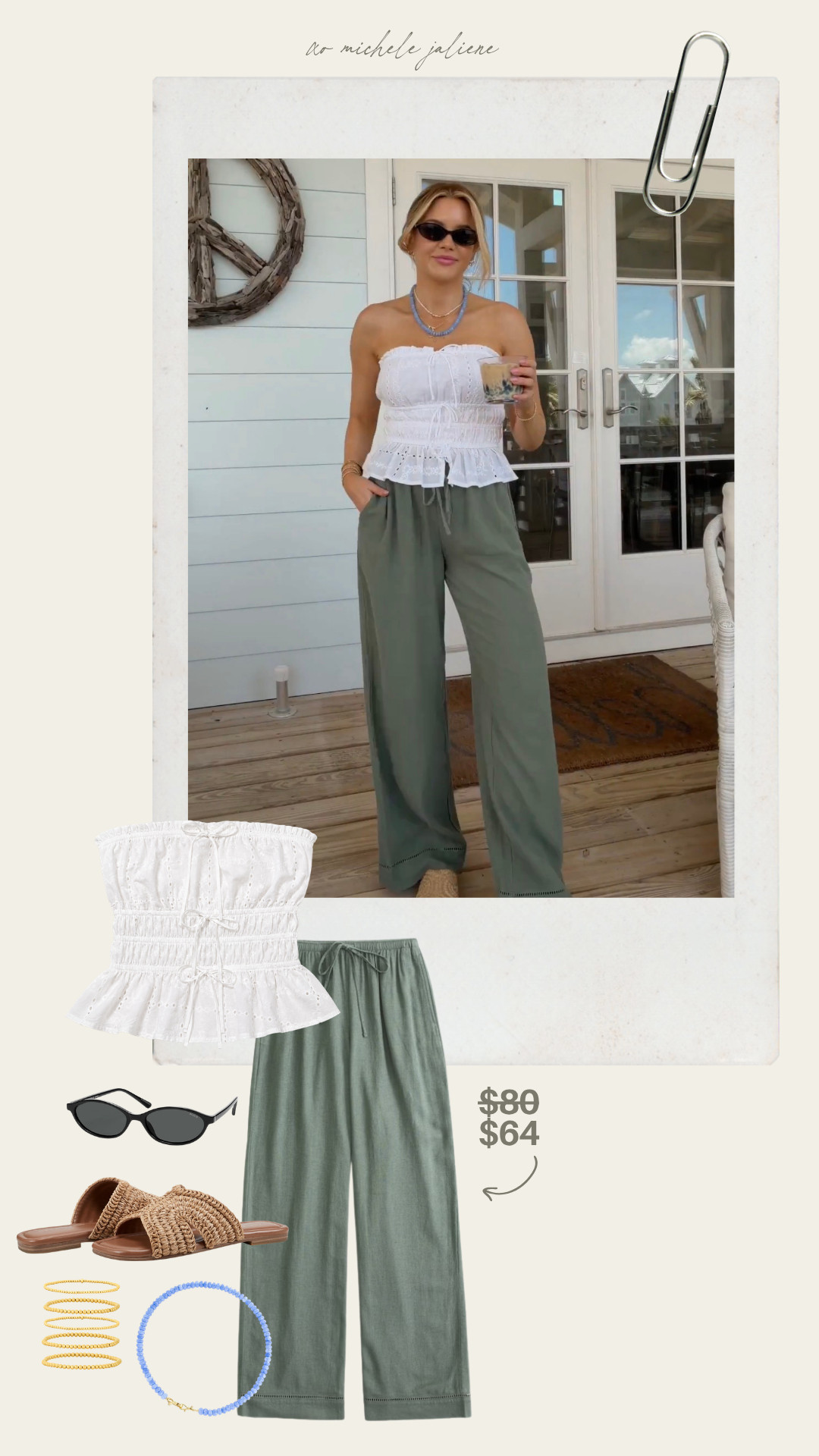 top: xs // pants: xs regular length (i’m 5’3)

summer outfits, linen pants, casual outfits, vacation outfits beach, michele jaliene 

 #LTKootd #LTKPetite