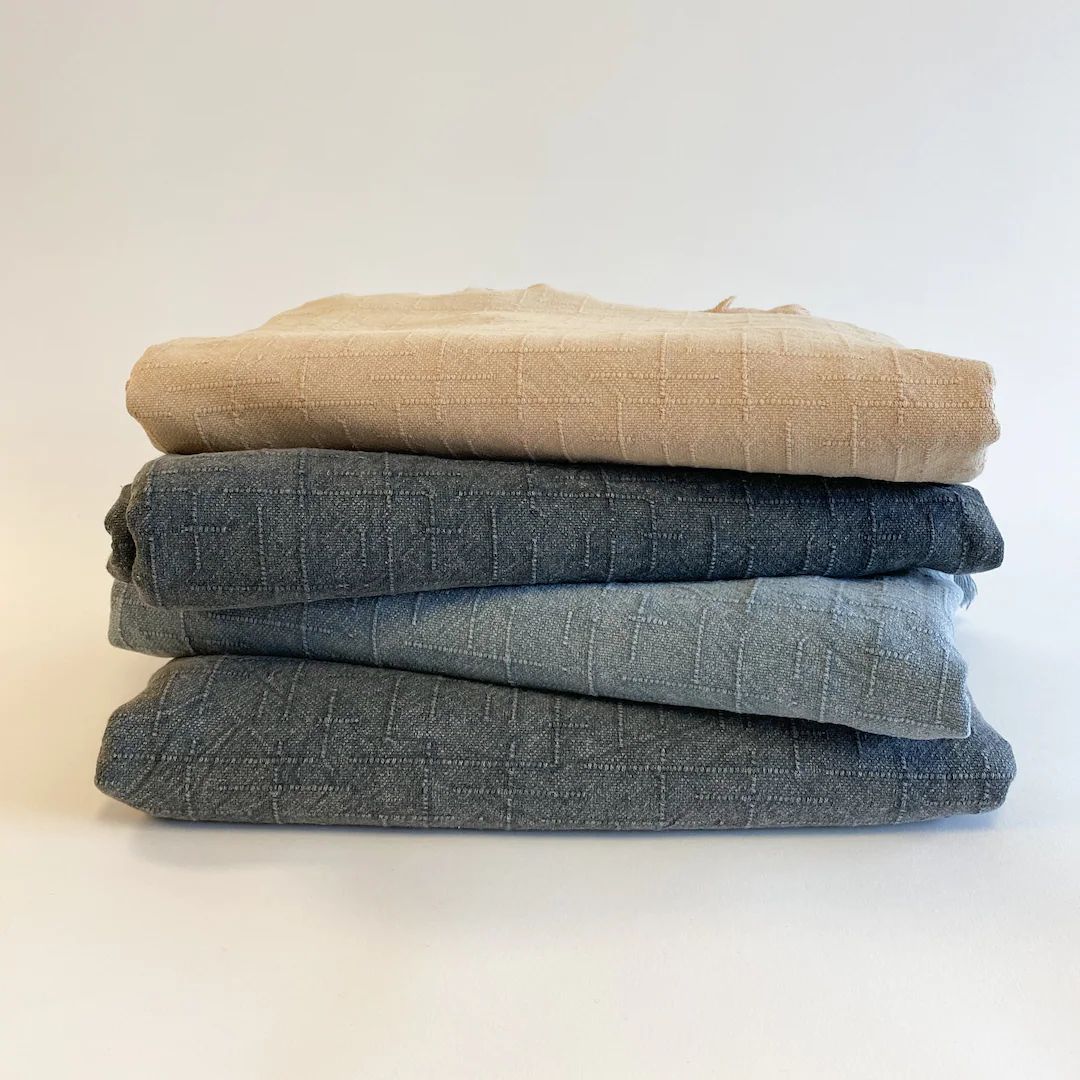 Kimi Throw Blanket Versatile Flat Weave Durable 100% Turkish Cotton with Tassels | Etsy (US)