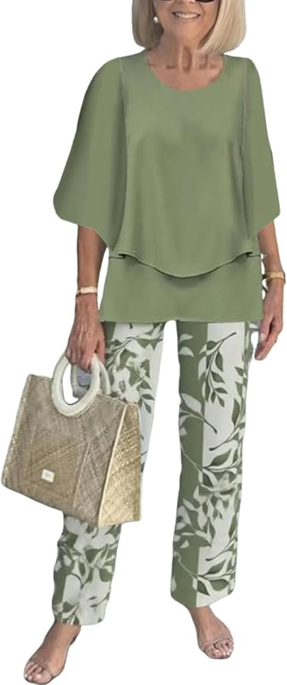 Two Piece Sets for Women 2026 Spring Travel Vacation Airport Outfits Summer Lounge Matching Sets ... | Amazon (US)