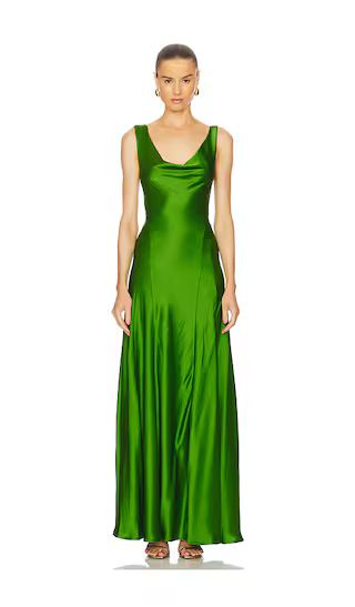 Keira Dress in Fern | Emerald Green Dress | Green Wedding Guest Dress Fall | Revolve Clothing (Global)