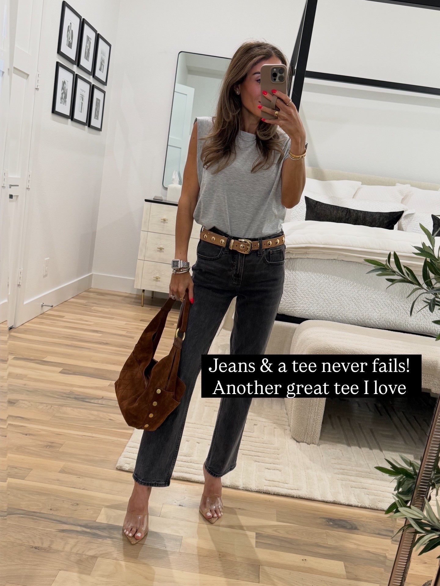 Easy spring outfit idea love this Amazon tee with slight shoulder cap. So flattering and cute 

#LTKSeasonal #LTKSaleAlert #LTKPetite