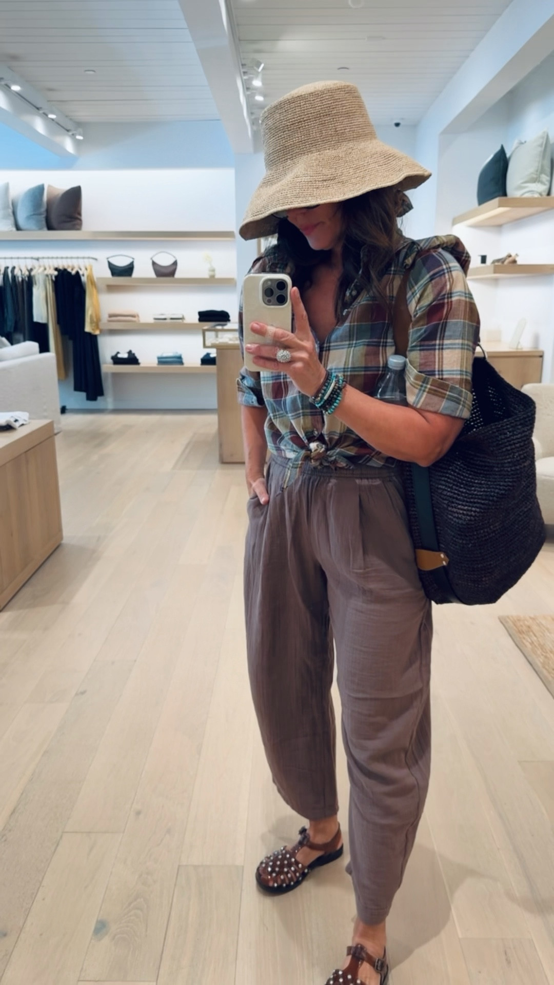 Forgot to post these pants that are so comfy in gauze! There’s a matching shirt too, wearing size small in pants. 
I’m wearing an older “re made” plaid  shirt.


#LTKSaleAlert #LTKTravel #LTKOver40