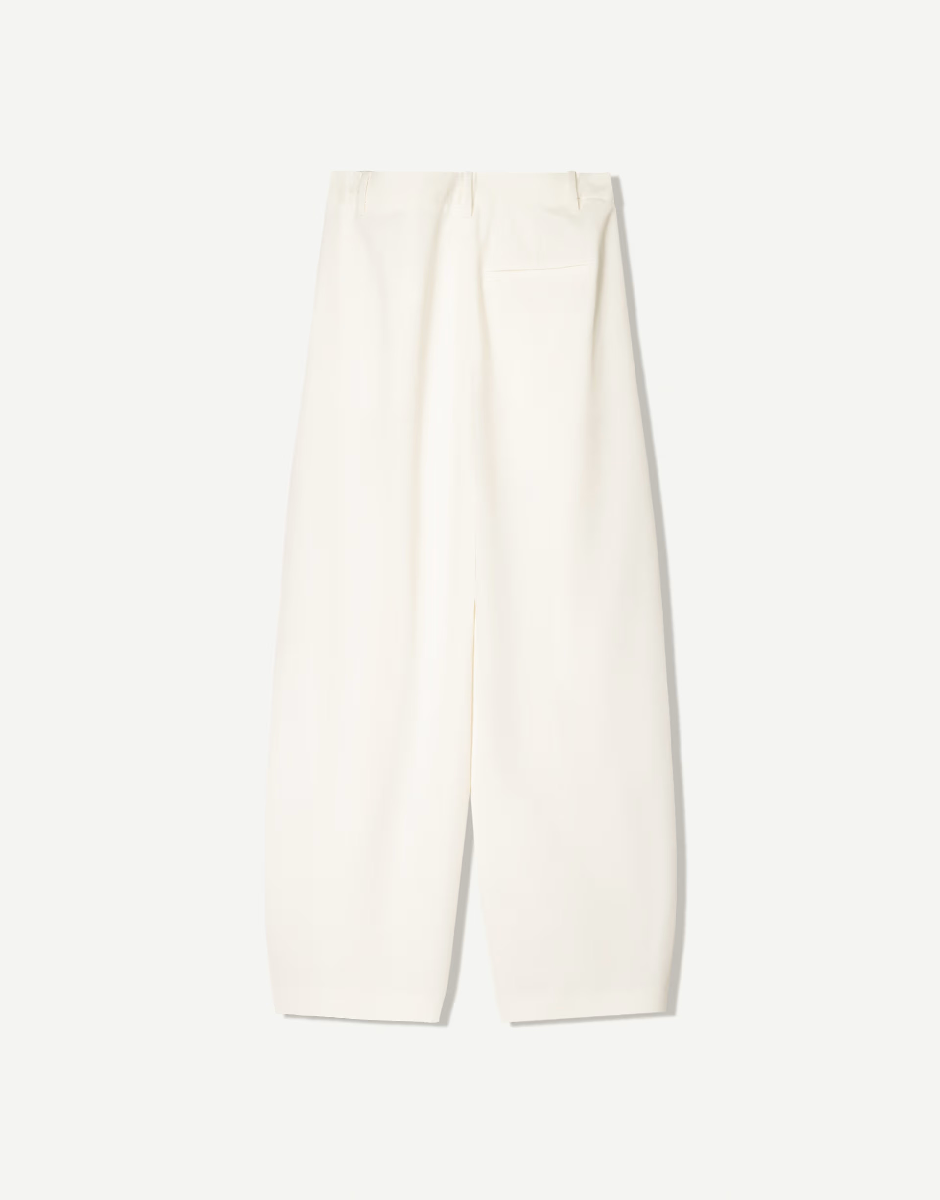 Bershka tailored fit trousers with crossover waist in white | ASOS (Global)