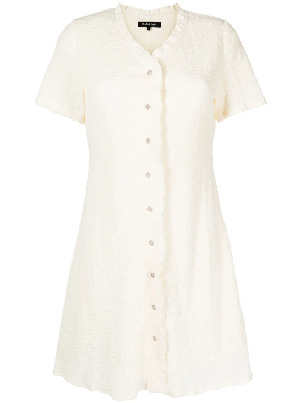 Tout a Coup cloqué-effect Mini Dress - Farfetch | Farfetch Global