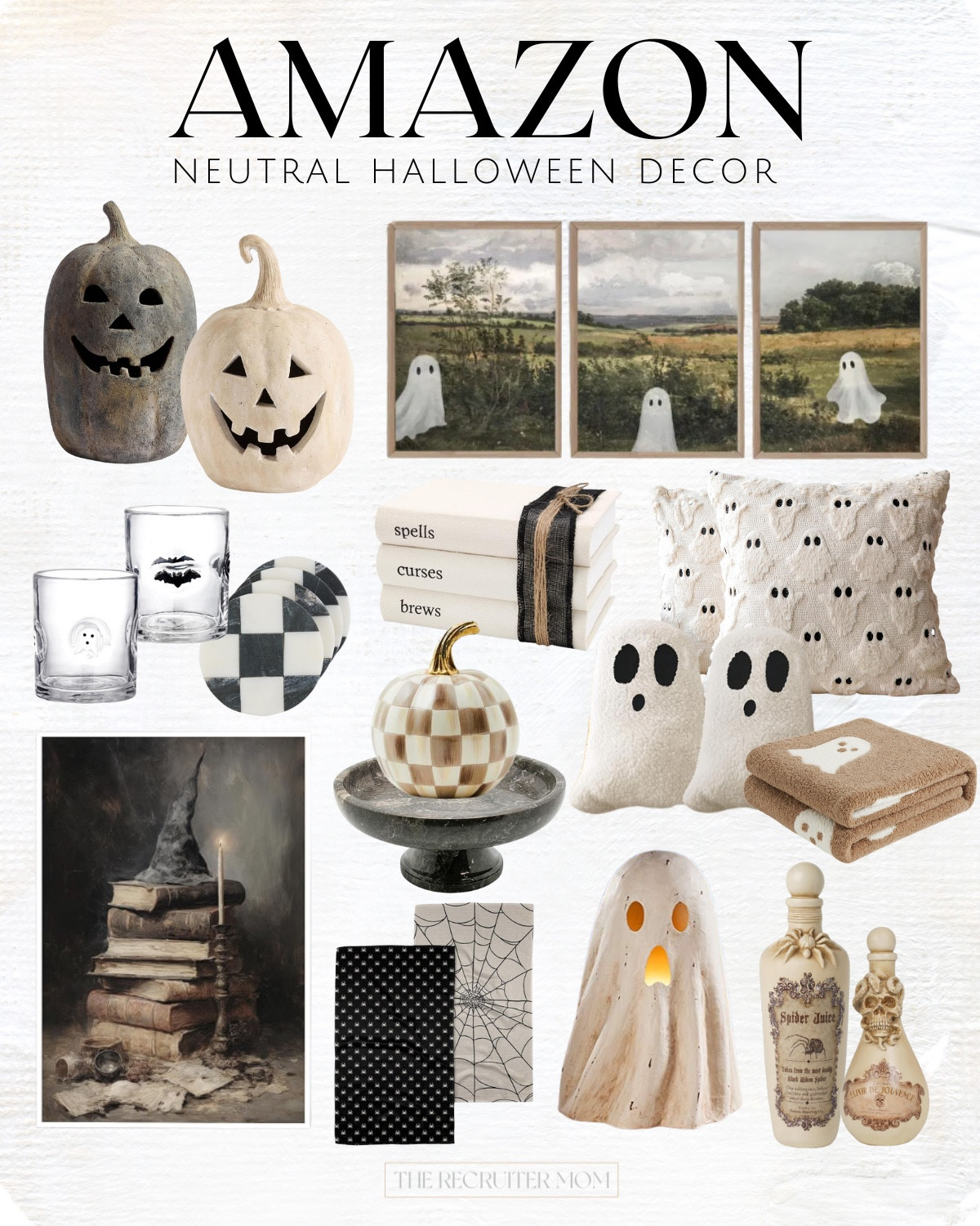Neutral Halloween Decor from Amazon #neutralhome #halloweenhome #ghosts #pumpkindecor #fallart 

 

#LTKSeasonal #LTKHome #LTKFindsUnder50