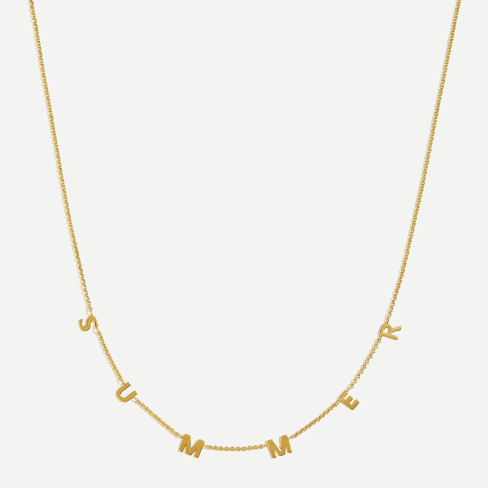 Floating letters necklace | J.Crew Factory