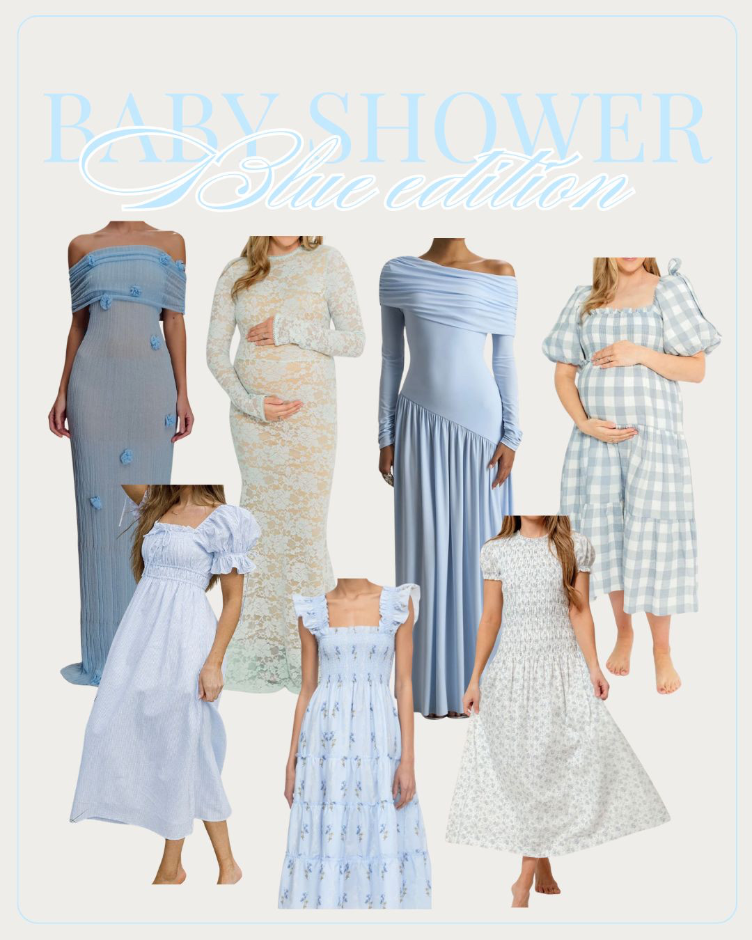 Blue baby shower dresses for the boy mamas! 

Boy baby shower dress, bump-friendly dress, spring maternity dress 

 #LTKmomlife #LTKBaby #LTKBump