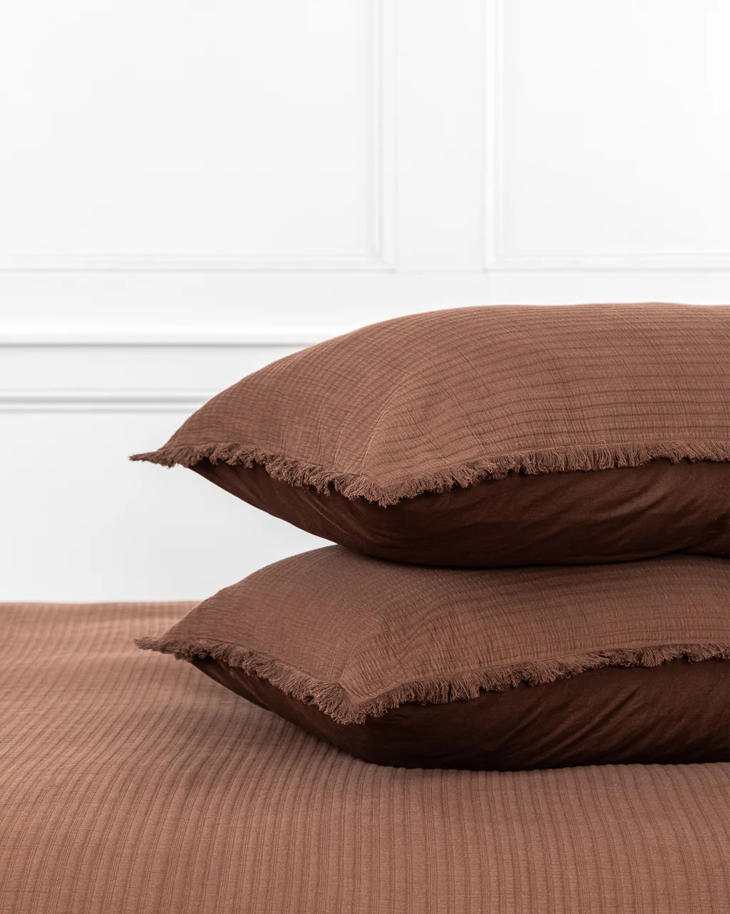 Hendricks Chocolate Cotton Shams (Set of 2) | McGee & Co.