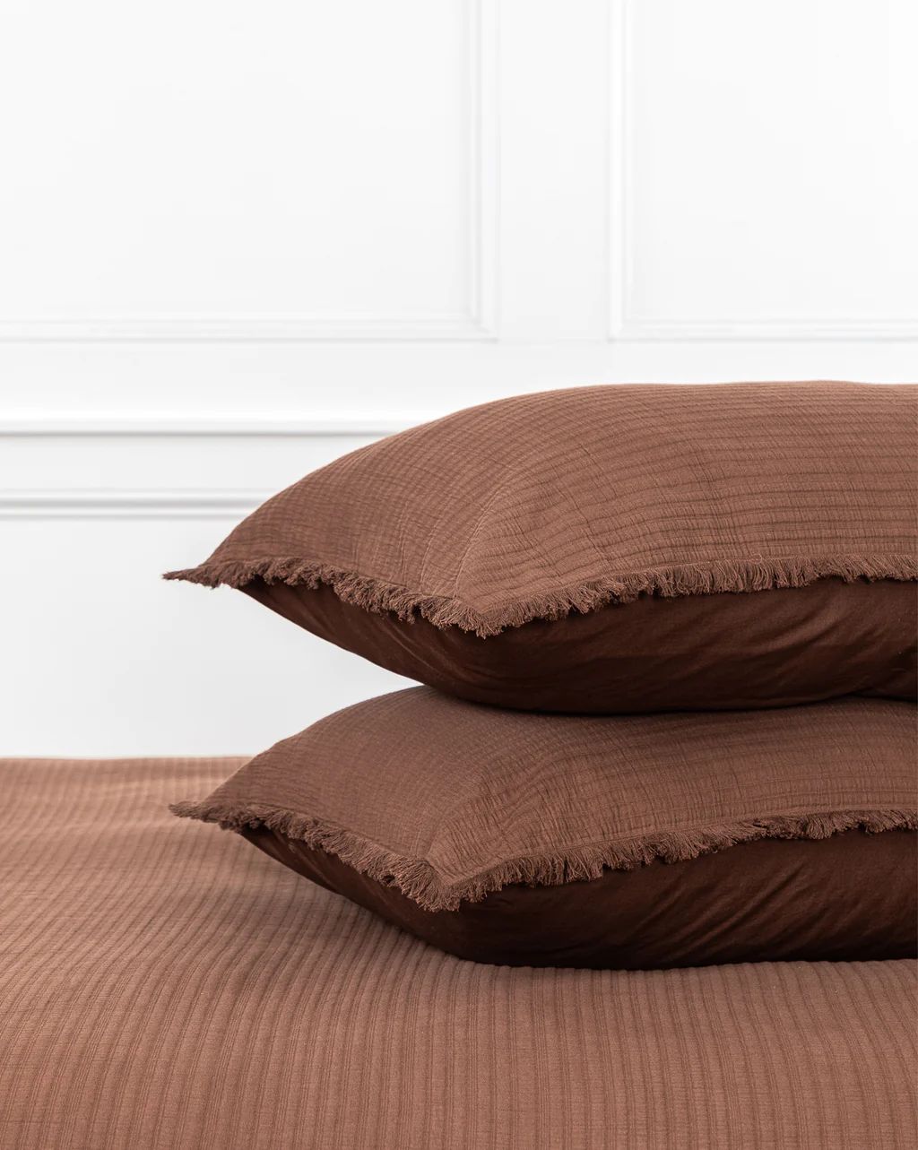 Hendricks Chocolate Cotton Shams (Set of 2) | McGee & Co.