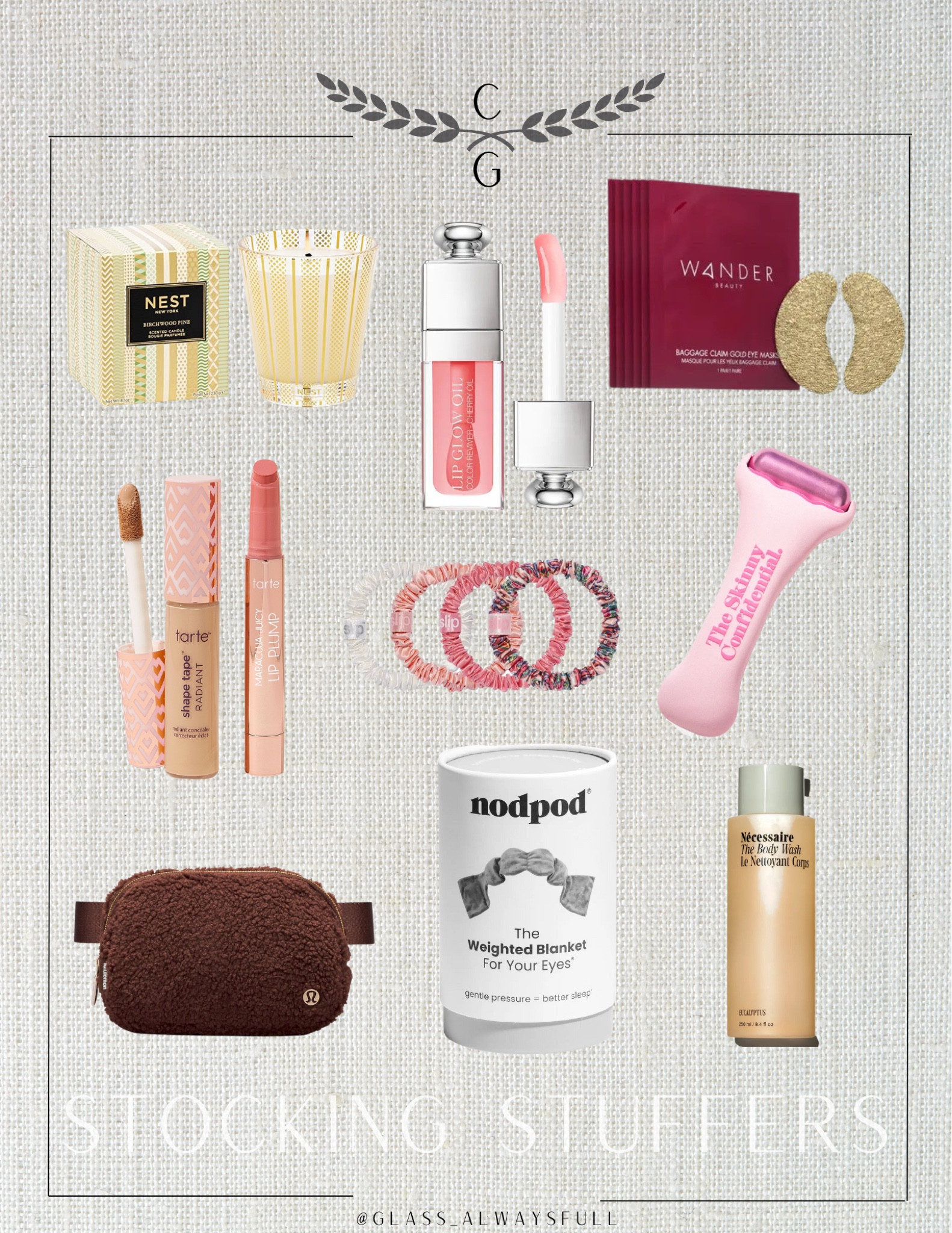 Stocking stuffers for her, gift guide for her, stocking stuffer gifts, stocking gifts, teen stocking stuffers, ice roller, gold eye mask, body wash, women’s gifts. Callie Glass

#LTKGiftGuide #LTKHoliday #LTKbeauty