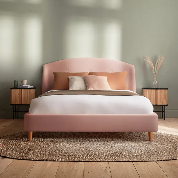Silentnight Evana Bed Frame, Velvet | Dunelm