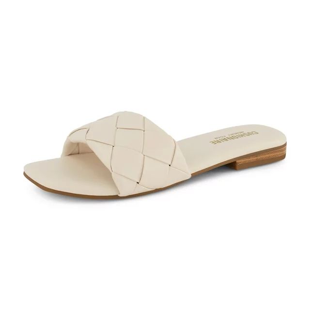 CUSHIONAIRE Women's Franca Woven Slide Sandal With Memory Foam, Wide Widths Available | Walmart (US)