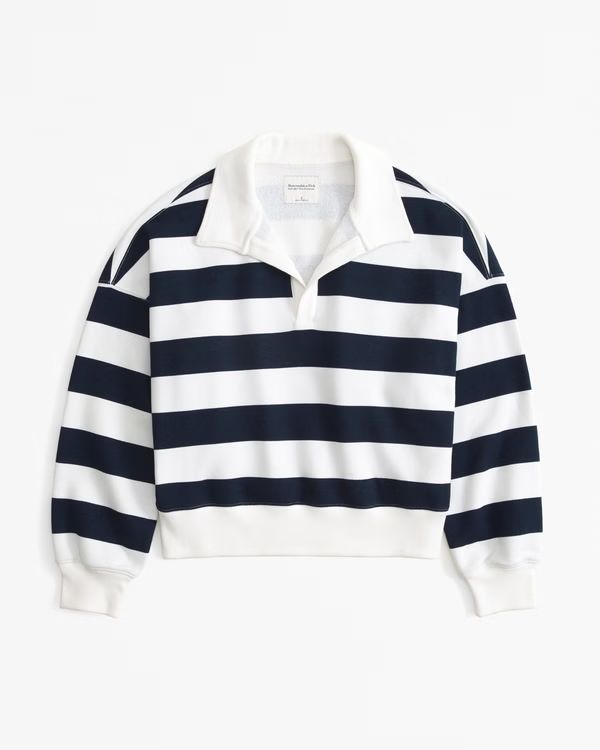 Essential Johnny Collar Sweatshirt | Abercrombie & Fitch (US)