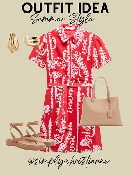 Summer dress, Summer outfit idea, casual outfit 

#LTKStyleTip #LTKItBag #LTKShoeCrush