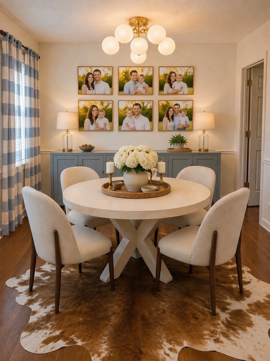 My dining room design 🥹 can’t wait to see these pieces come together so soon!! #newhouse #diningroom 

PSA the people in the photos are courtesy of ChatGPT lol 

#LTKHome #LTKmomlife #LTKMothersDay