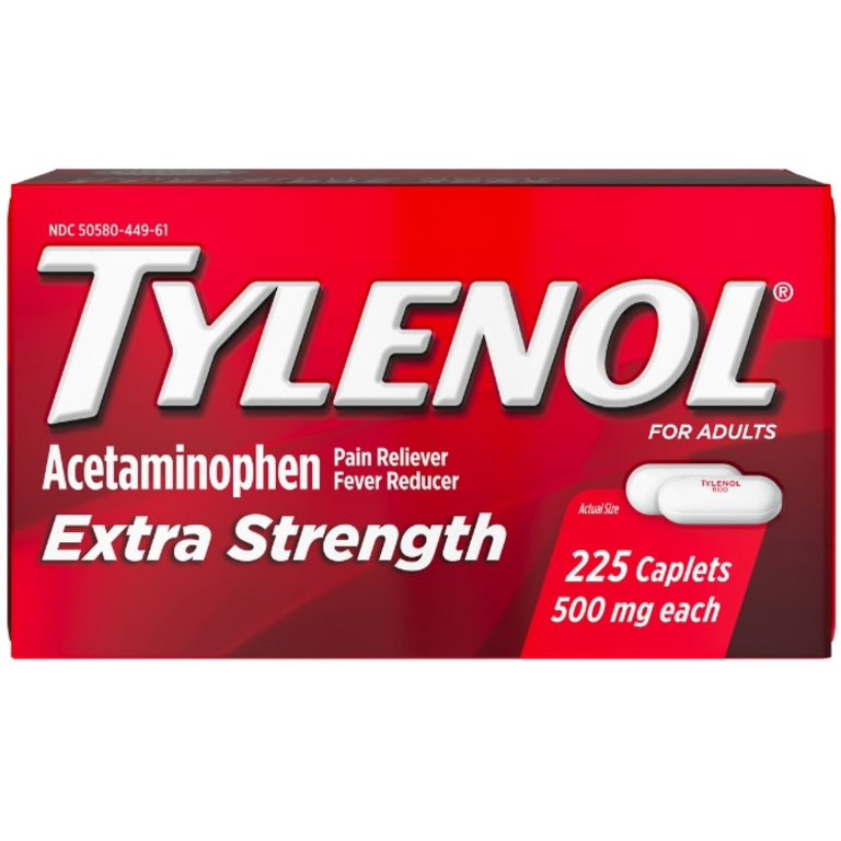 TYLENOL Extra Strength Caplets, 225 ea | Walmart (US)