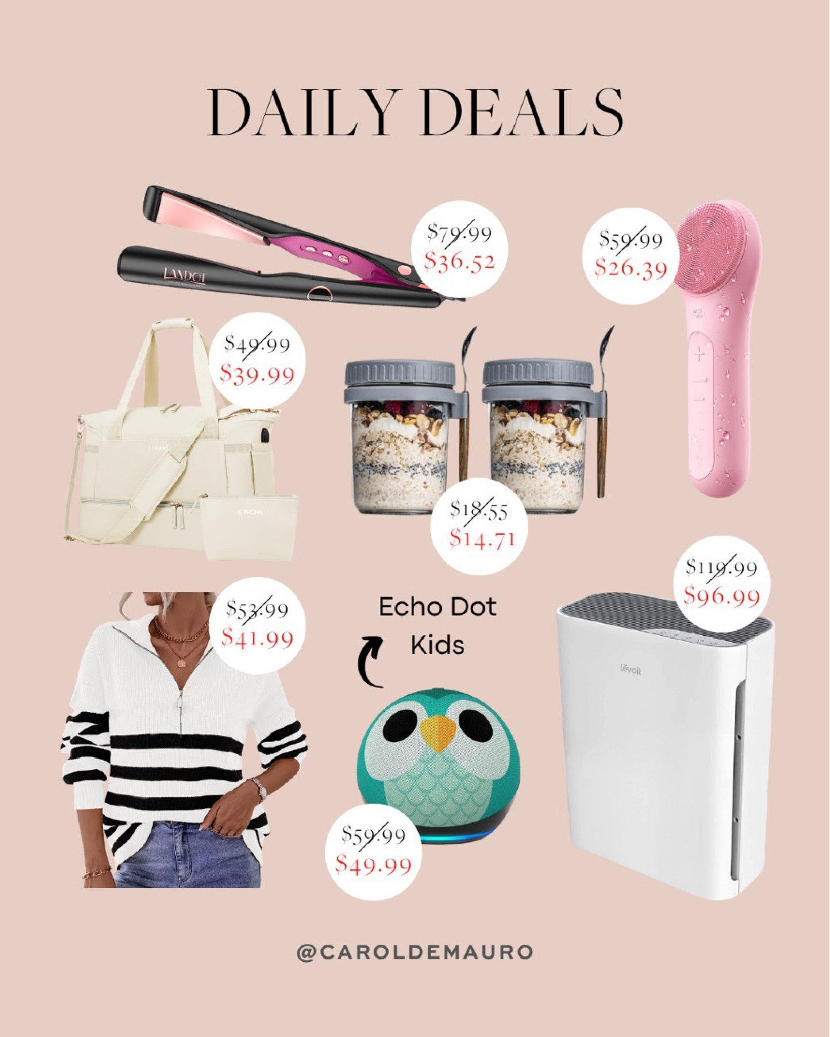 Fashion finds, hair tools, home items and more for today’s daily deals!
#eastergifts #springfashion #homepicks #beautypicks

#LTKFind #LTKsalealert #LTKunder100
