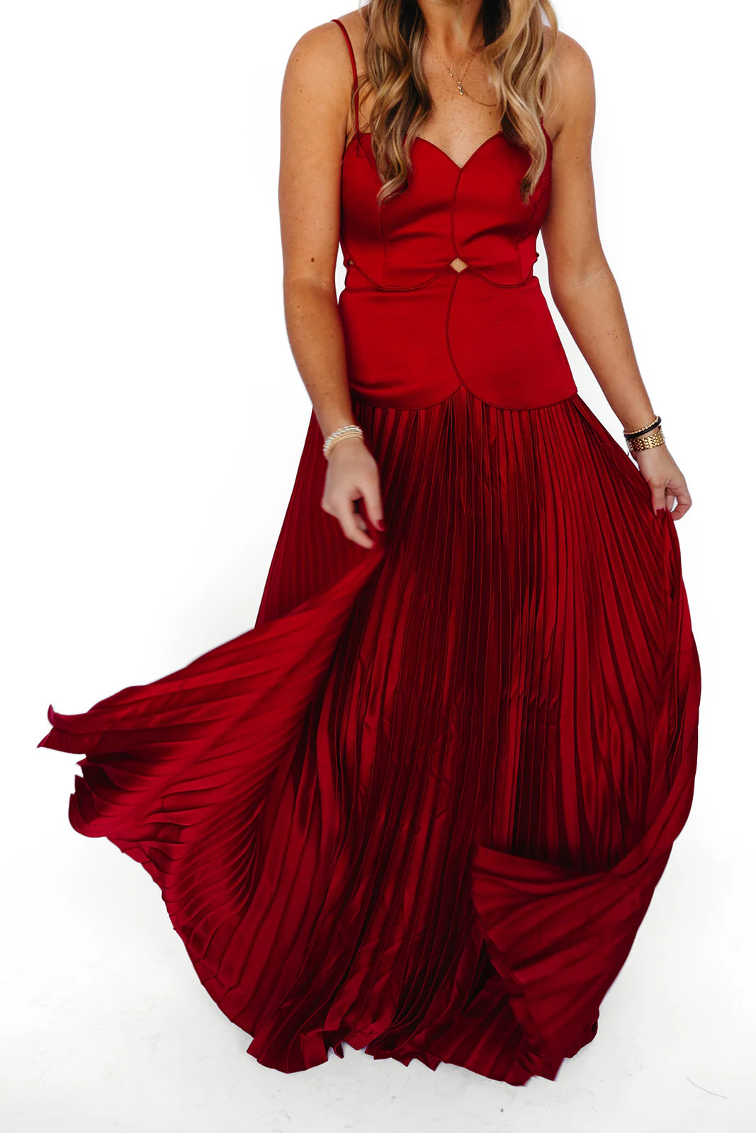 Myles Maxi Dress - Red | Triple Threads