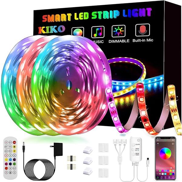 Led Strip Lights Led Lights for Bedroom Party and Home Decoration | Amazon (US)