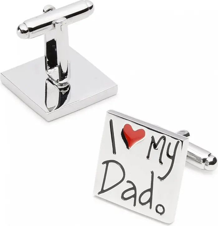 I Heart My Dad Cufflinks with Red Enamel Accent | Nordstrom