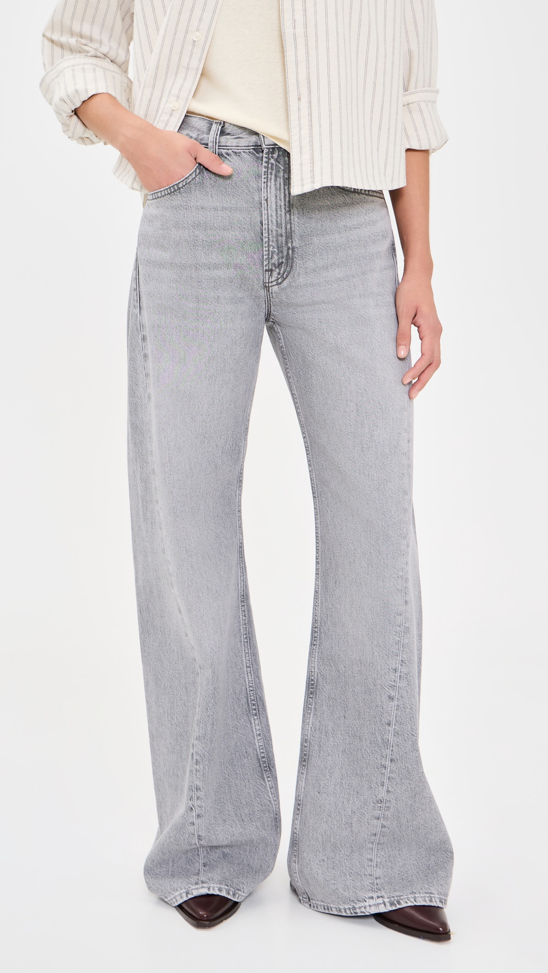 MOTHER The Lemon Twist Sneak Jeans Rocky Road 30 | Shopbop