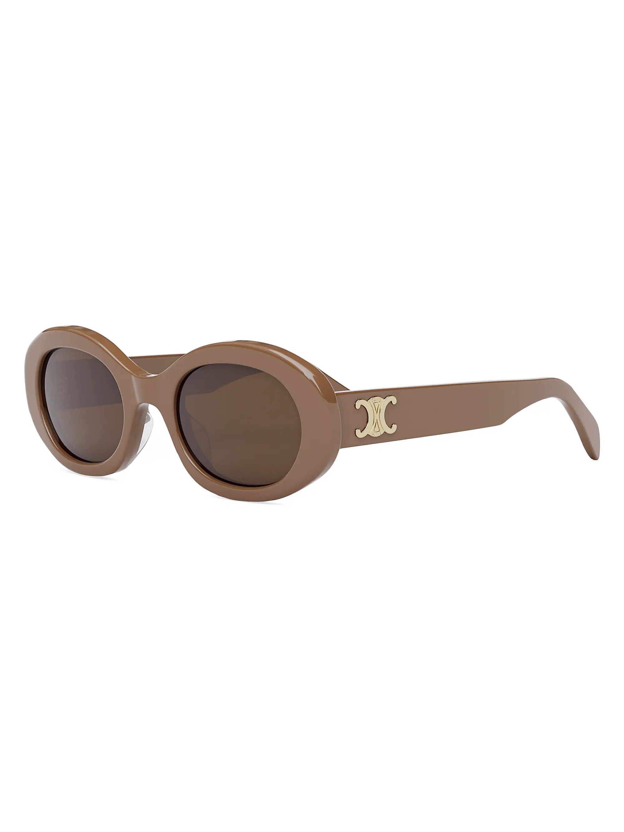 Triomphe 52MM Oval Sunglasses | Saks Fifth Avenue