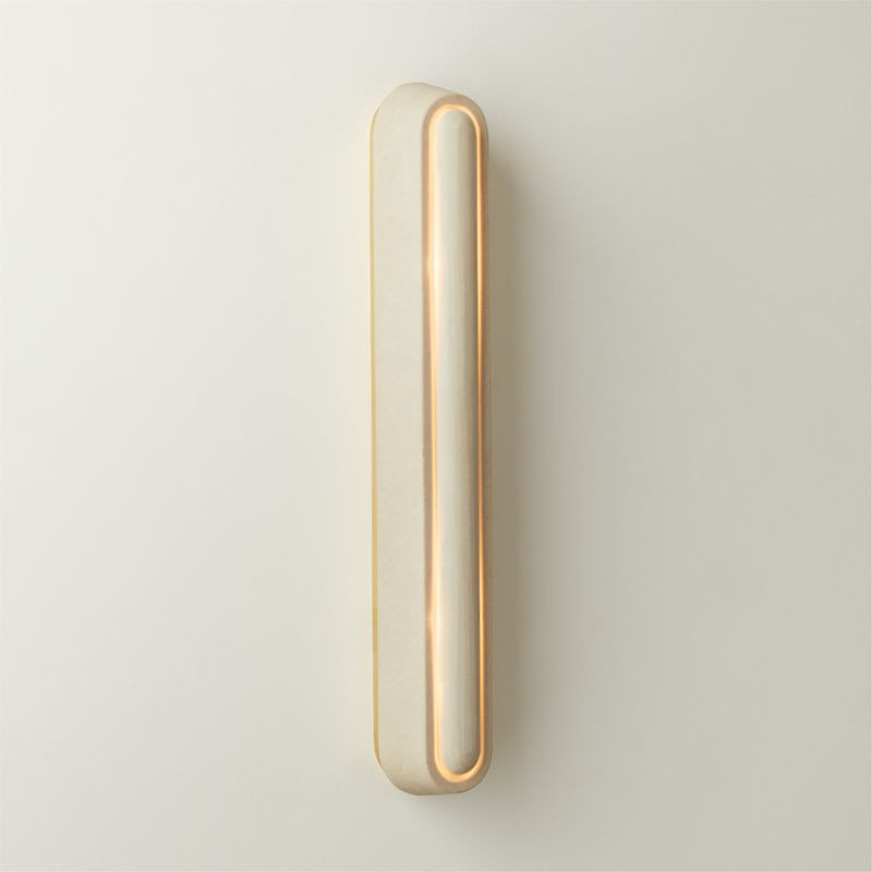 Enoki Sandstone Wall Sconce 24" Set of 2 + Reviews | CB2 | CB2