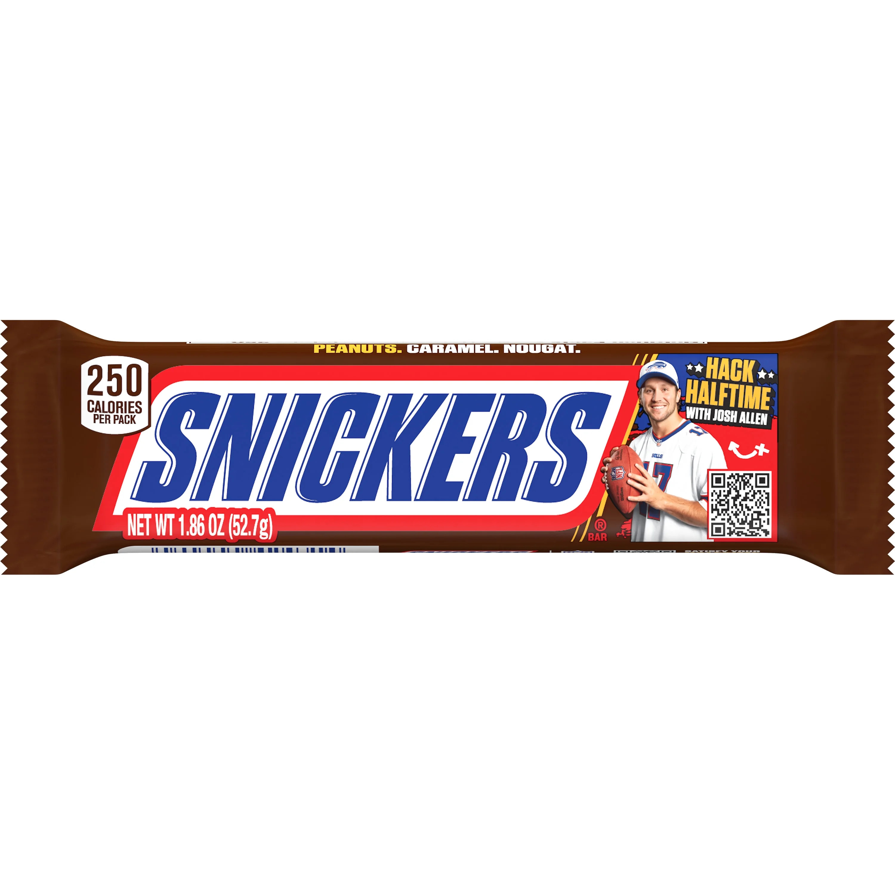 Snickers NFL Football Chocolate Candy Bar, Full Size - 1.86 oz Bar (Packaging May Vary) - Walmart... | Walmart (US)