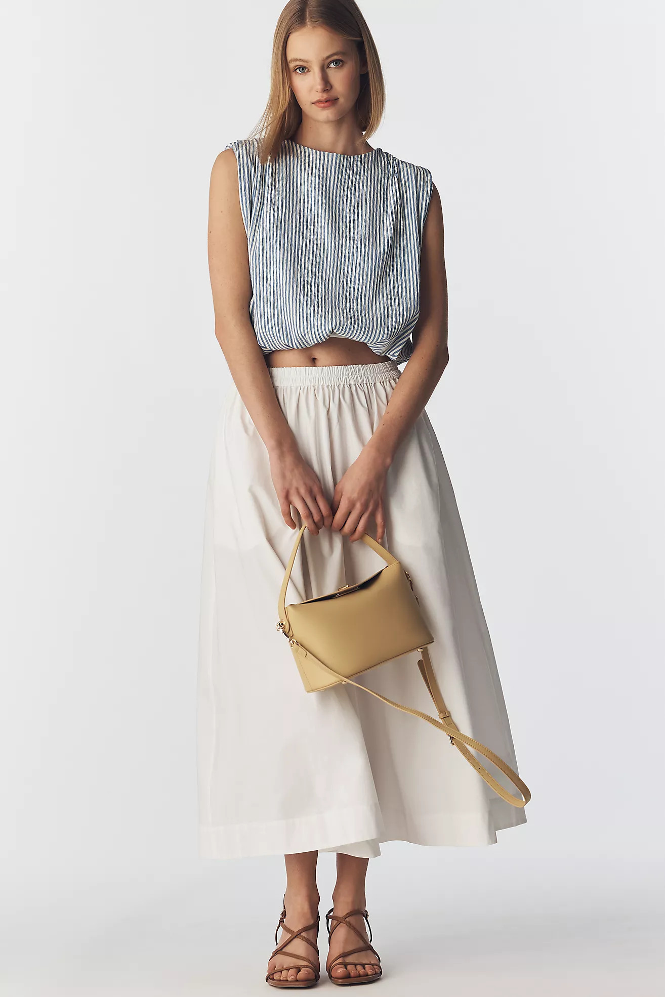 ALIGNE Natalie Poplin Maxi Skirt | Anthropologie (US)