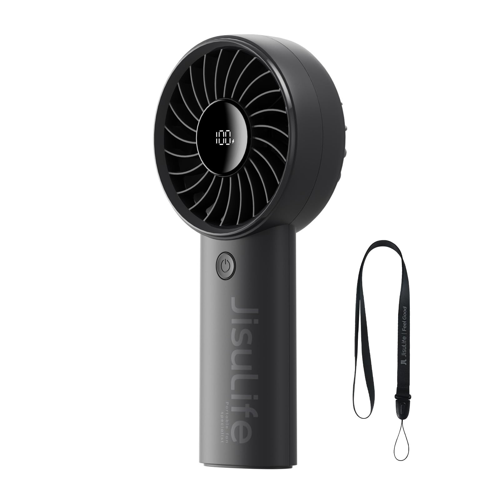JISULIFE Handheld Fan Life4, 5000mAh Portable Rechargeable Fan, 5-Speed Turbo Wind, 17.5 Hrs Cool... | Amazon (US)