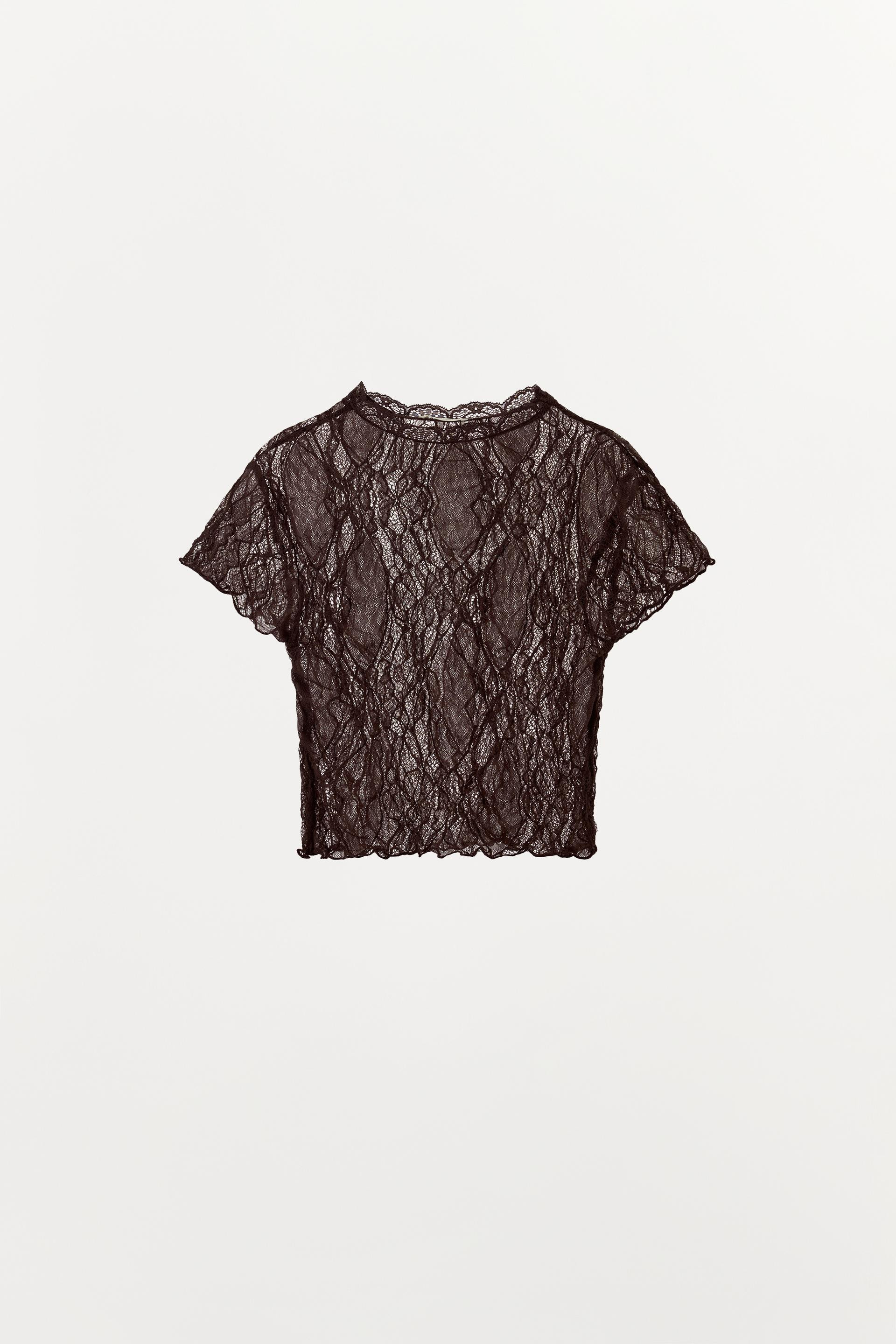 LACE CROP TOP | Zara US