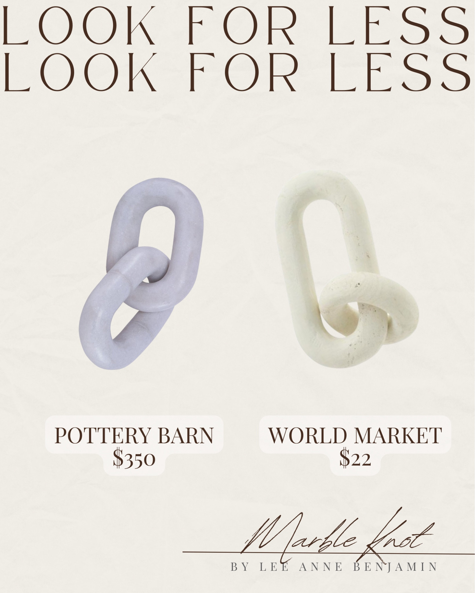 Pottery Barn marble knot look for less! 

#LTKsalealert #LTKhome #LTKunder50