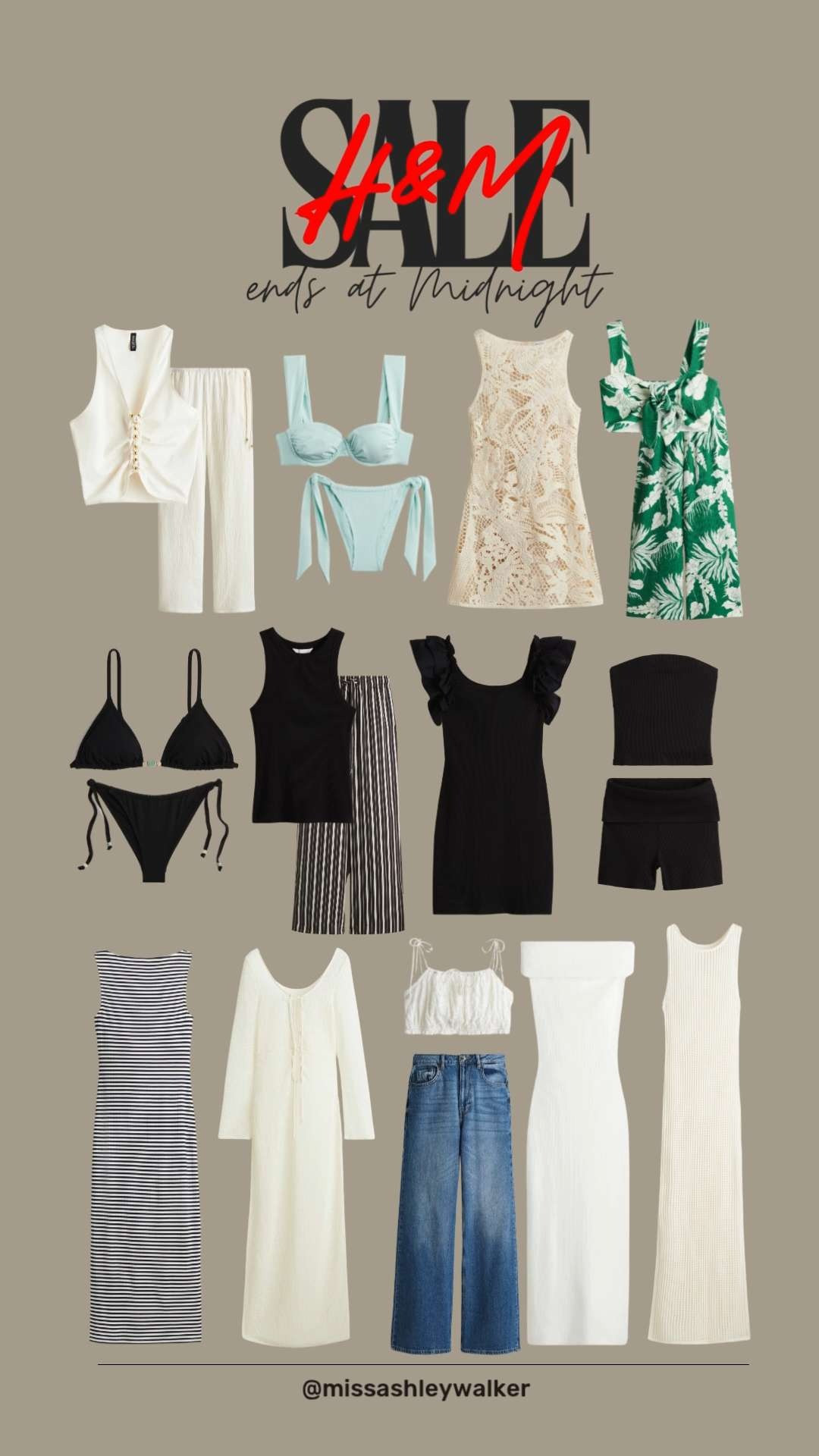 FLASH SALE AT H&M! Ends at Midnight! Favorite Picks! #sale #hm #summeroutfit #swim #bikini #coverup #outfitoftheday 

 #LTKSummerEdit #LTKSaleAlert #LTKSwim