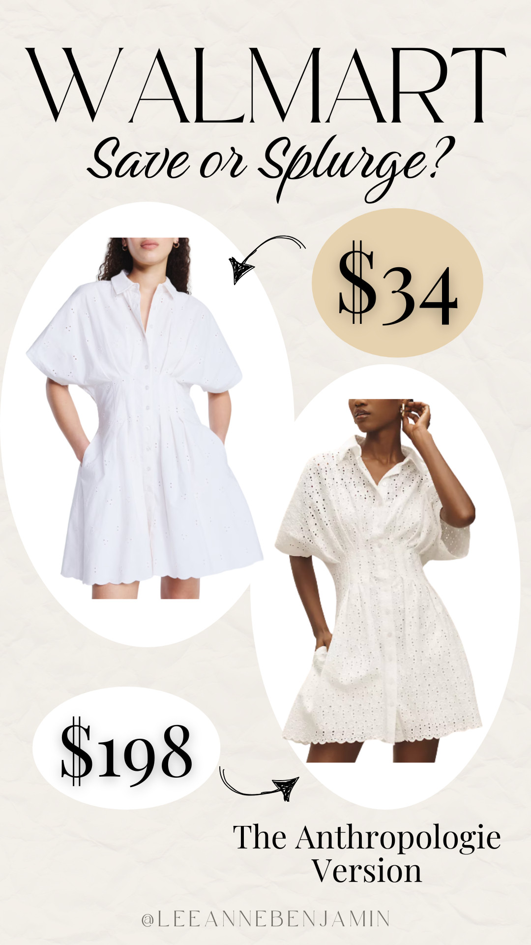 Would you save or splurge on the eyelit dress? It's perfect for spring!  

 #LTKgrwm #LTKootd #LTKSaleAlert