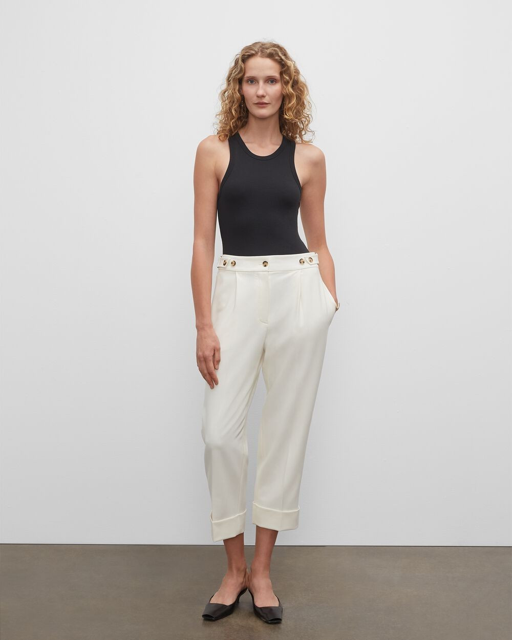 Tab Detail Trousers | Club Monaco (Global)