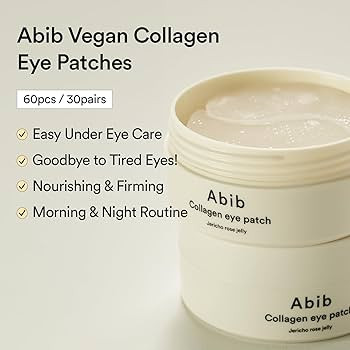 Abib Collagen Eye Patch Jericho Rose Jelly 60 Patches, Korean Under Eye Patches for Puffy Eyes an... | Amazon (US)