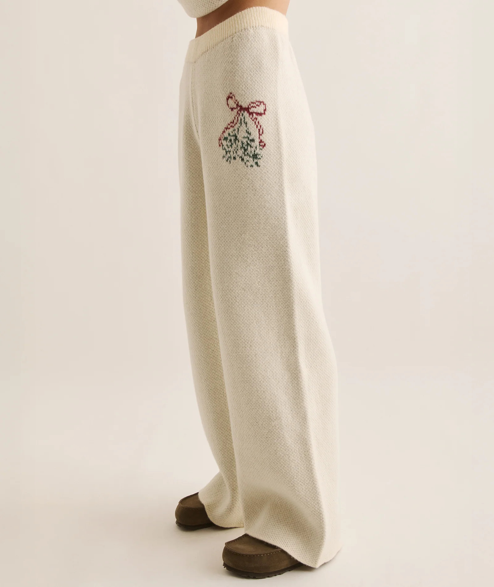 Vintage Knit Straight Leg Trousers | Six Stories