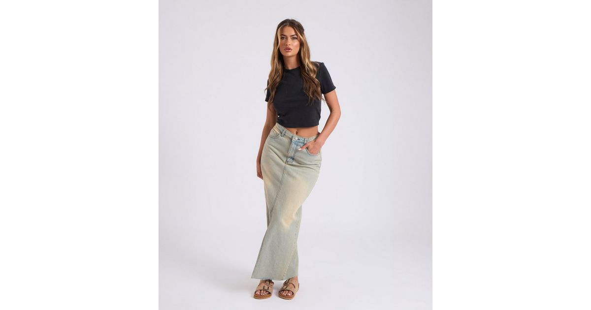 Urban Bliss Light Blue Acid Wash Denim Maxi Skirt
						
						Add to Saved Items
						Remove fr... | New Look (UK)