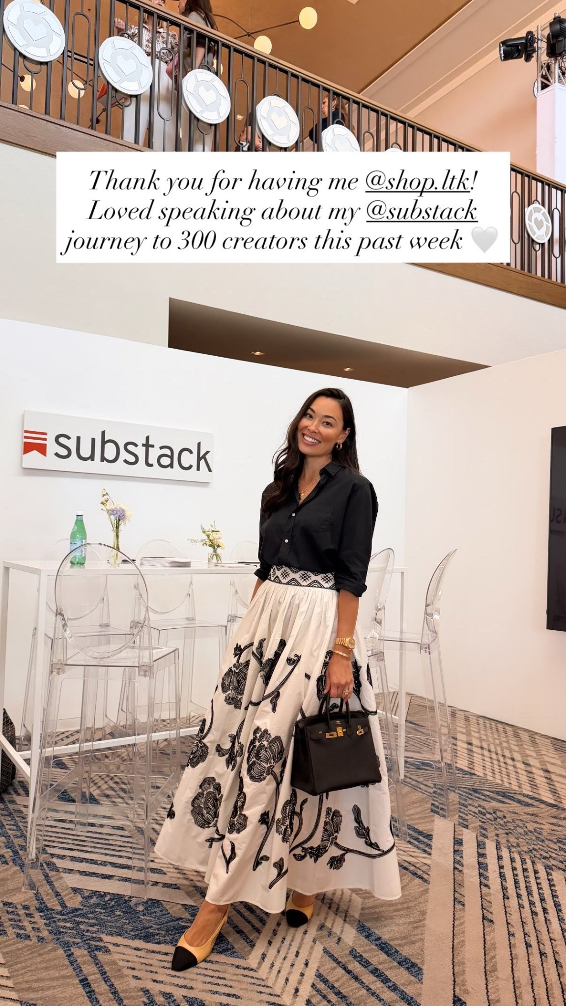 Thank you for having me @shop.ltk! Loved speaking about my @substack journey to 300 creators this past week 🤍 Skirt is linked on my stories! #LTKCON

#LTKootd #LTKdayinmylife #LTKstorytime
