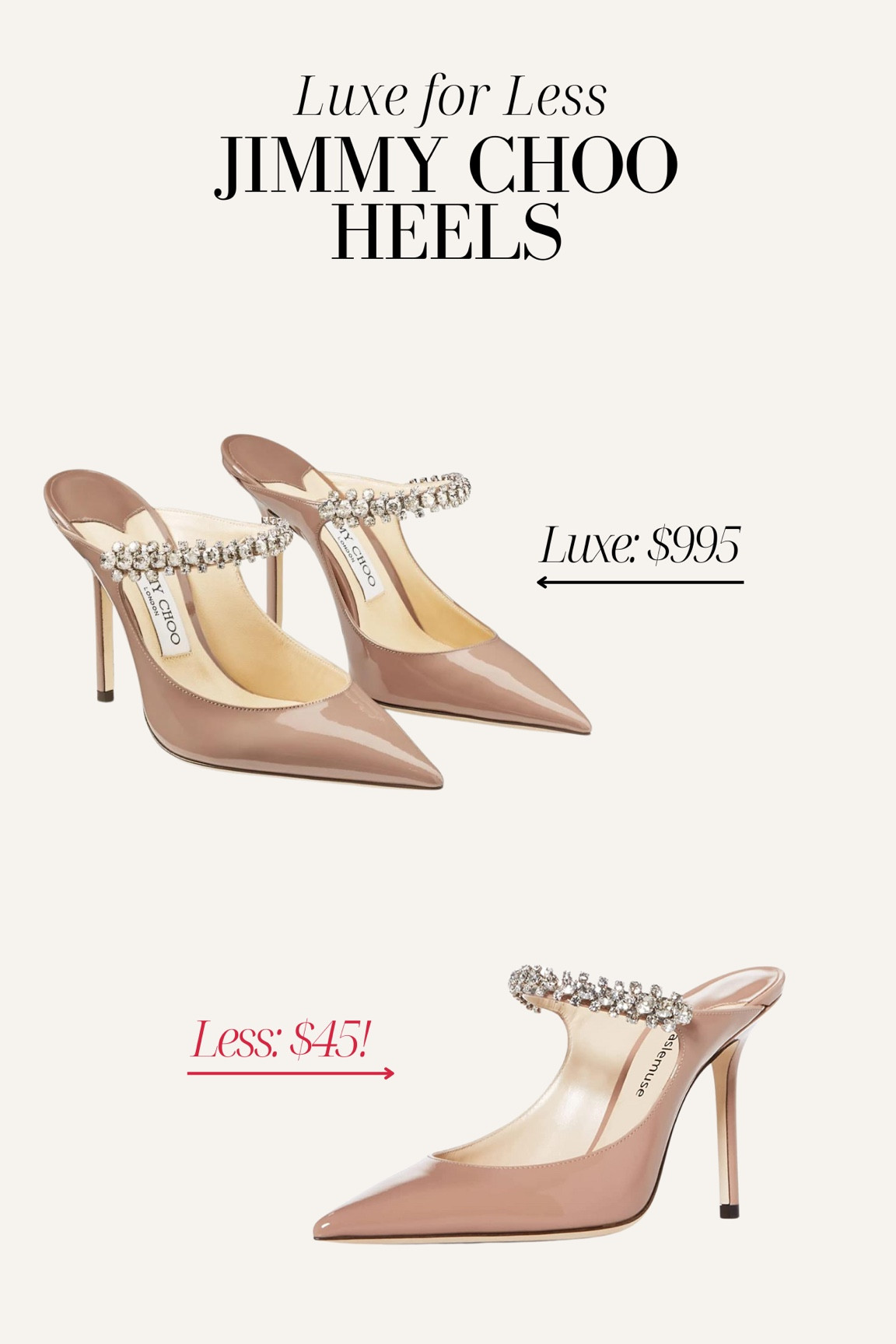 Jimmy Choo Dupes! Designer dupes, designer shoes, Jimmy Choo heels 

#LTKshoecrush #LTKunder50