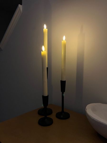 Candle holders. Candle stick holders. Flameless candle sticks. Amazon candle  