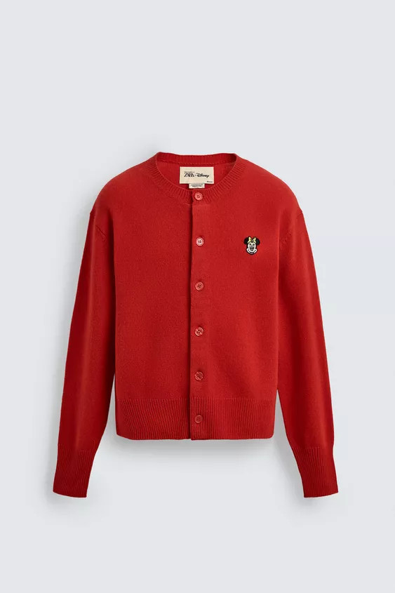 MINNIE MOUSE PATCH CARDIGAN HARRY LAMBERT FOR ZARA X DISNEY | Zara US