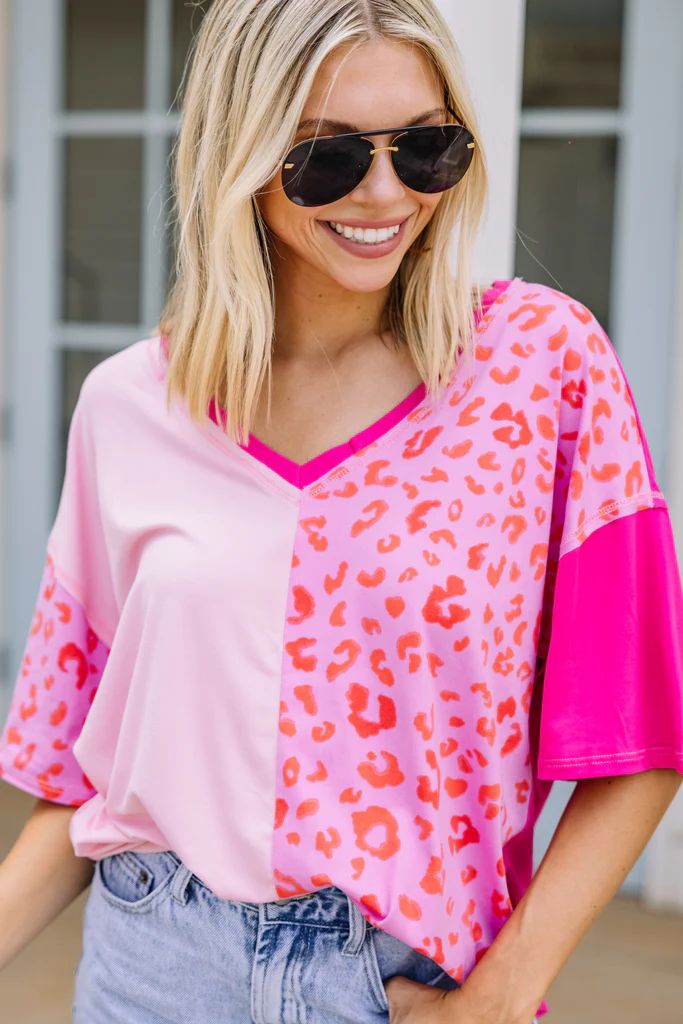 Free Your Love Pink Leopard Top | The Mint Julep Boutique