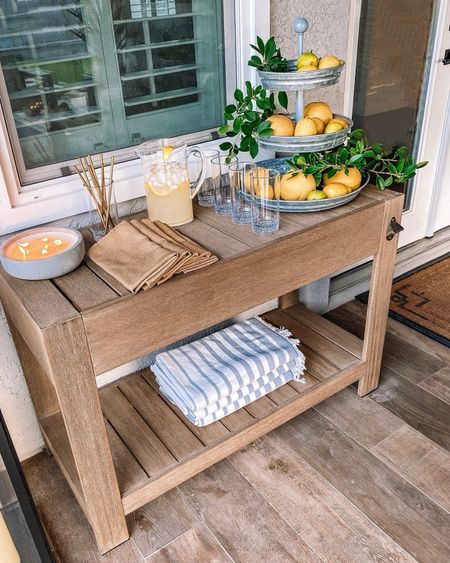  outdoor furniture Outdoor living 
Outdoor dining bar cart …refresh your space and plan for delivery times of 6-8 weeks!


#LTKfamily #LTKSeasonal #LTKhome