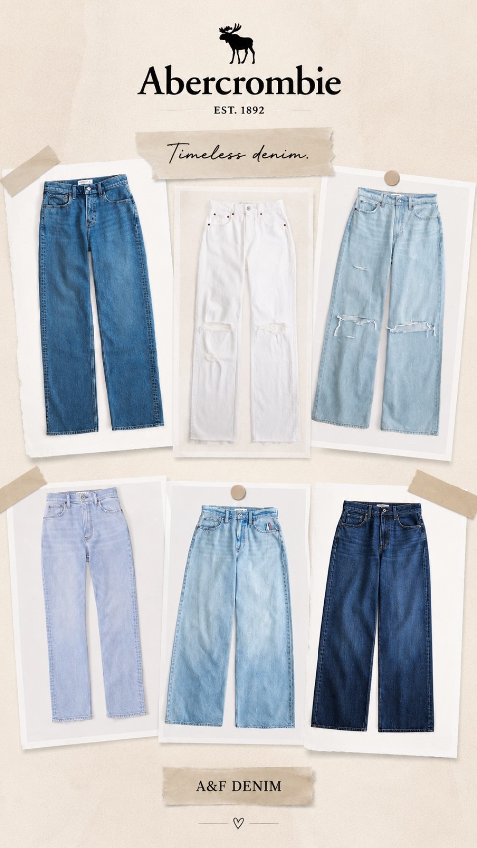 ✨ Denim obsession starts here. From timeless dark washes to effortlessly cool light denim, these Abercrombie jeans are the perfect staples for every season. Which pair is your favorite? 🤍👖

#AbercrombieStyle #AbercrombieDenim

#LTKxAbercrombie #LTKSeasonal #LTKSaleAlert