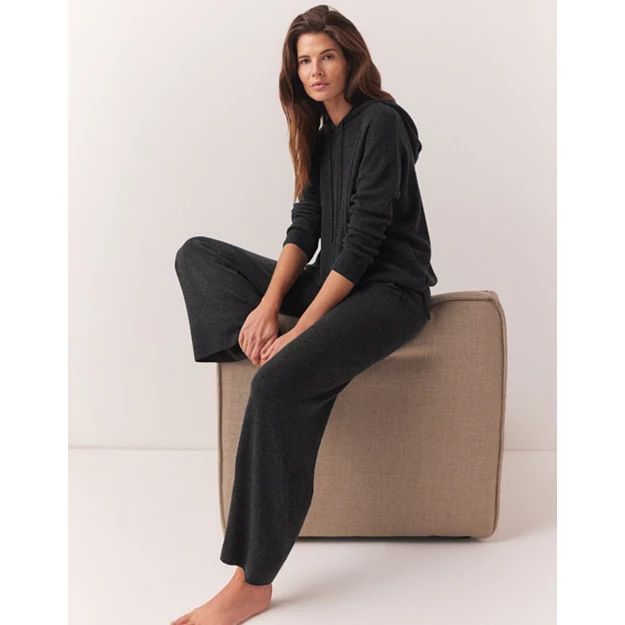 Exposed Pocket Wide Leg Trousers with Cashmere | The White Company (UK)