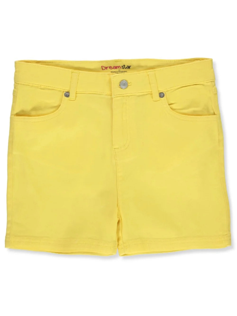 Dreamstar Girls' Solid Twill Shorts - yellow, 7 (Big Girls) | Walmart (US)