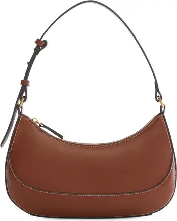 Oval Faux Leather Shoulder Bag | Nordstrom